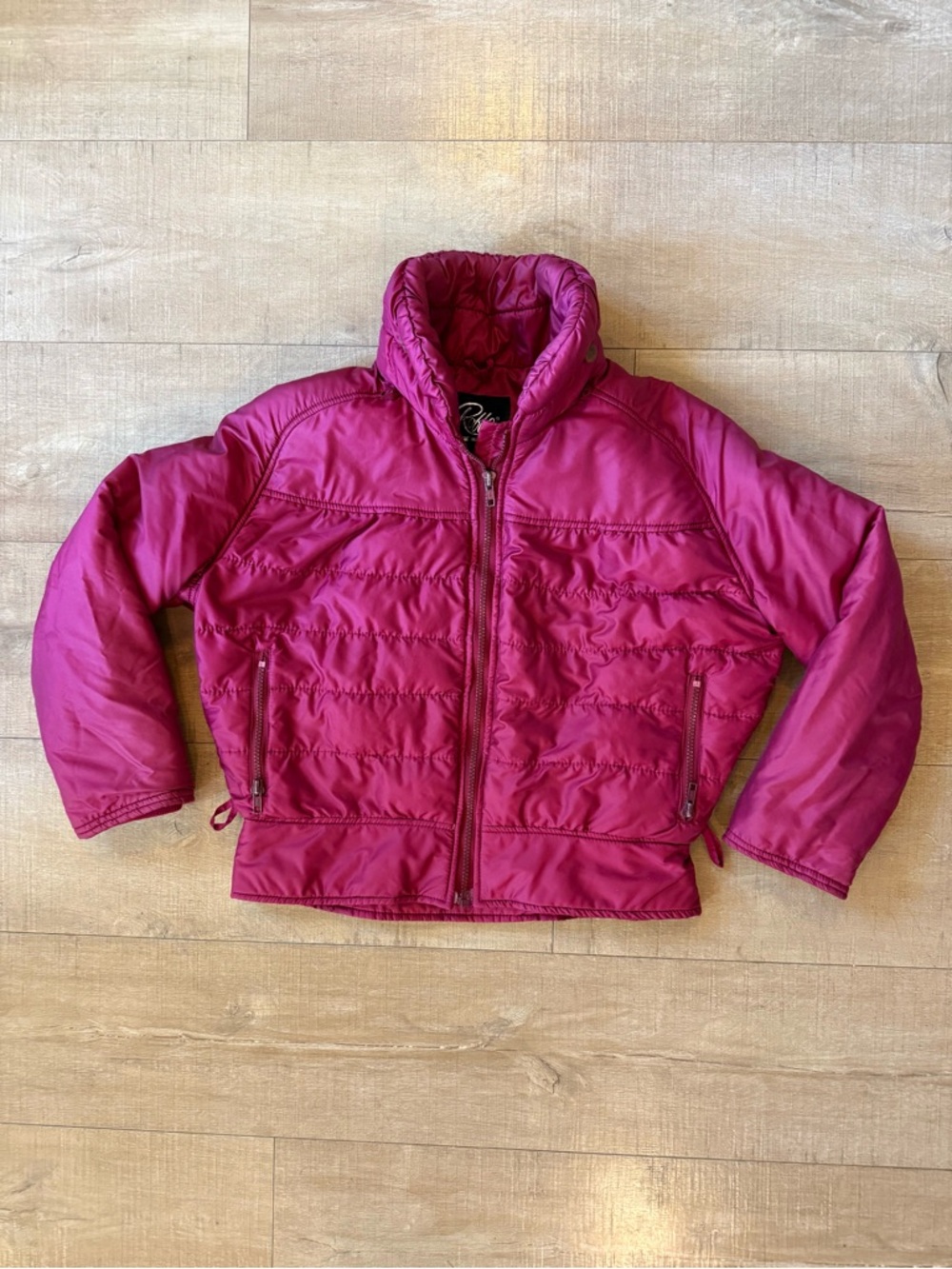 Vintage Roffe XXS women’s or youth large Raspberry Pink Ski Puffer Jacket